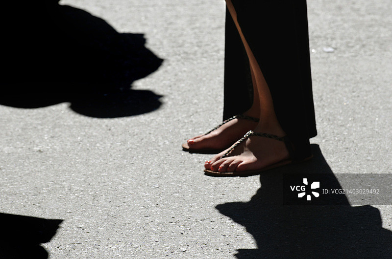 我的系列“只有在纽约”中的凉鞋图片素材