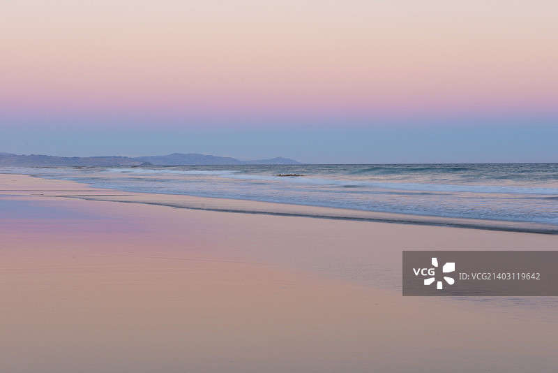 新西兰达尼丁的布莱顿海滩图片素材