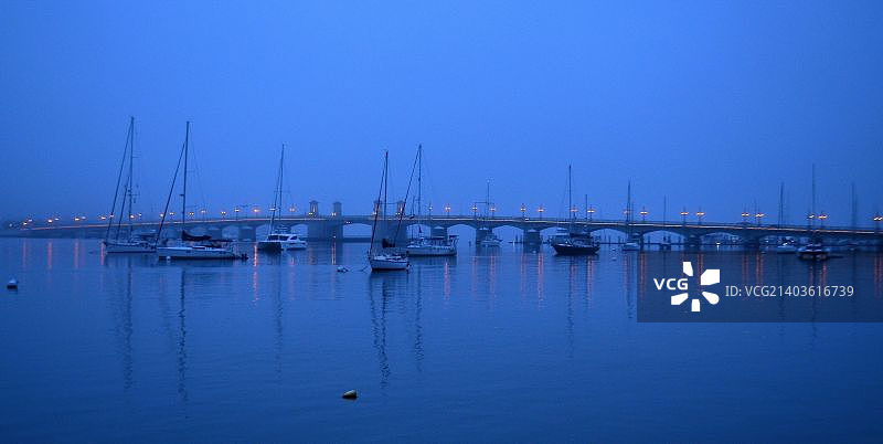 佛罗里达州圣奥古斯丁狮子桥图片素材