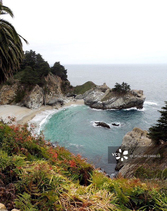 麦克维瀑布，加利福尼亚州图片素材