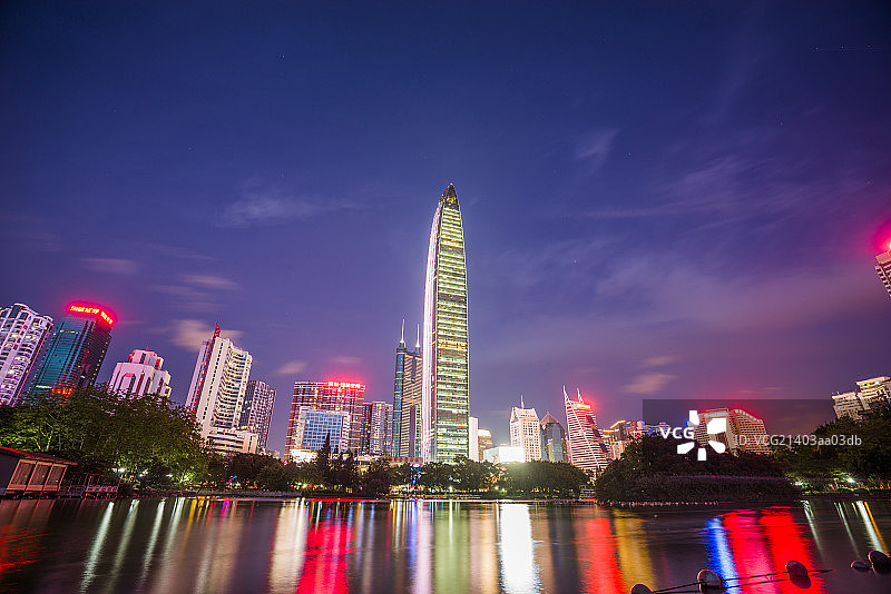 深圳荔枝公园夜景图片素材