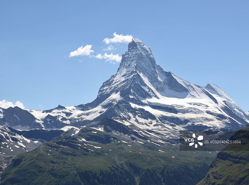 瑞士阿尔卑斯山马特洪峰美景图片素材