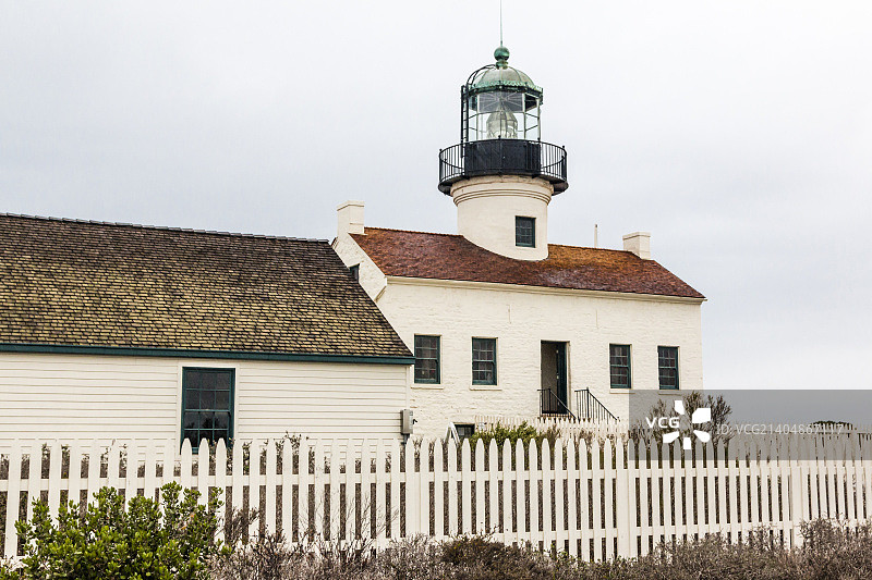 加州洛马岬老洛马岬灯塔图片素材