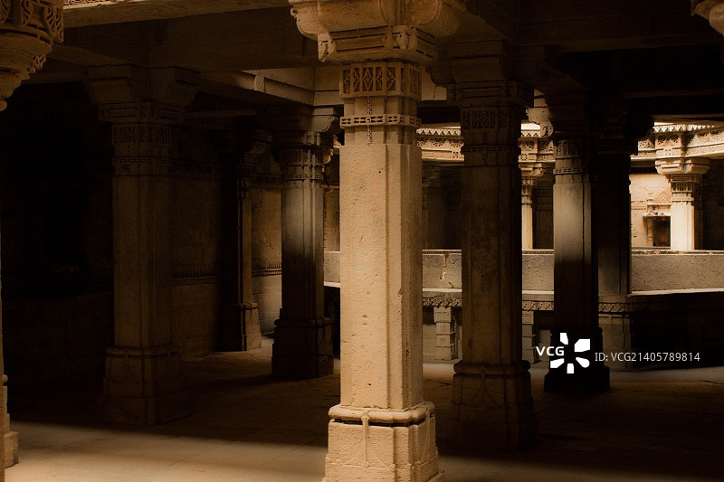 阿达拉吉阶梯井：建筑图片 (6)图片素材