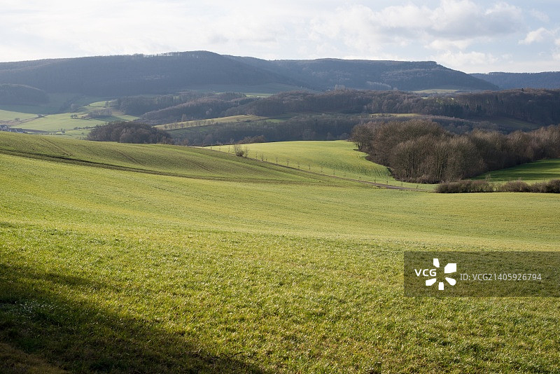 冬季的图林根风景，德国图片素材