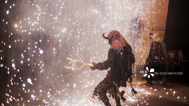 马略卡岛锡内乌Correfoc节图片素材