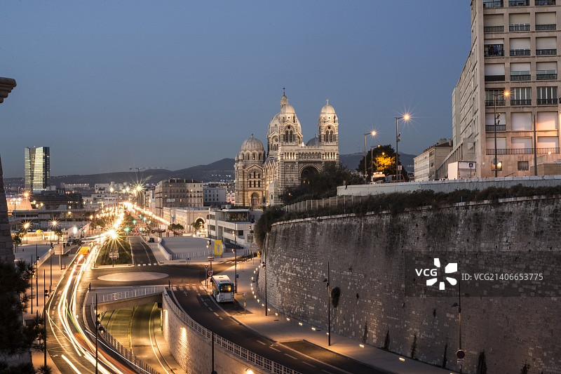 马赛夜景(2)图片素材