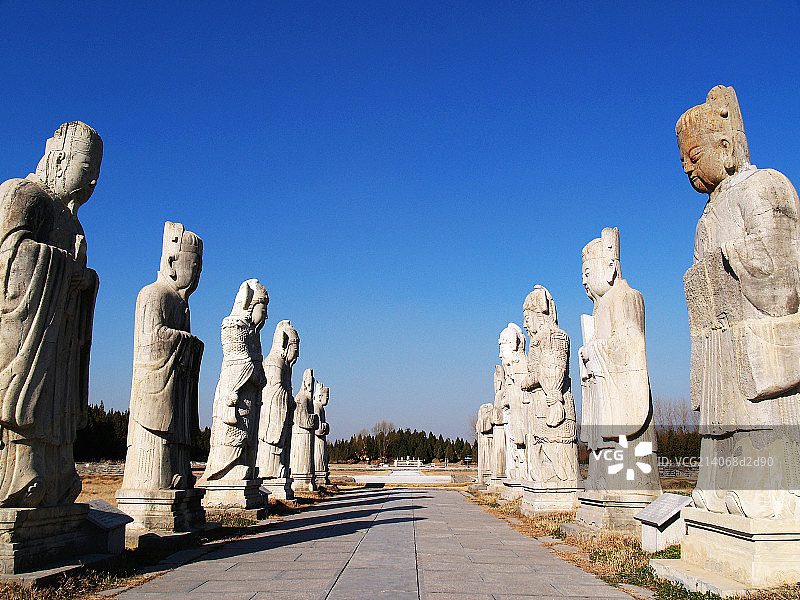 江苏盱眙明祖陵神道石雕图片素材
