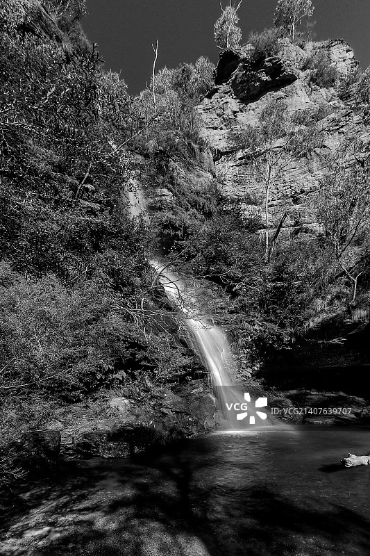 明尼哈哈瀑布-卡图巴新南威尔士州图片素材