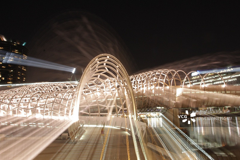 海港滨海艺术中心桥图片素材