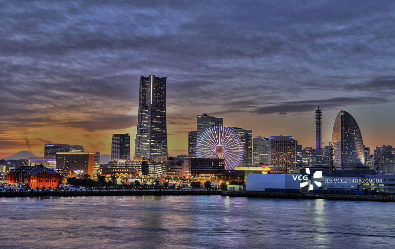 横滨港未来21图片素材