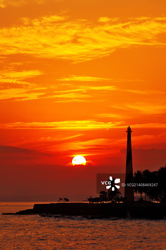 圣多明各的日落图片素材