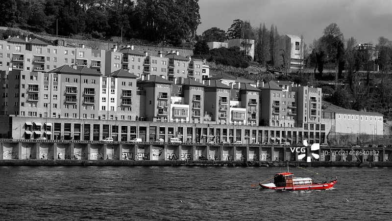 红色拉贝洛船图片素材