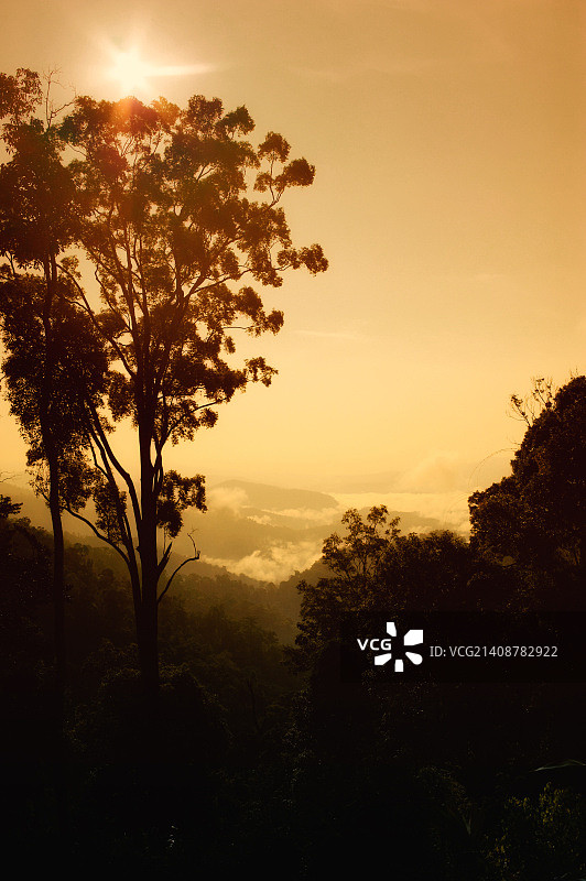 老挝阿速坡省农法湖附近风光图片素材