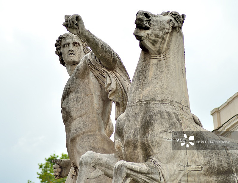 奎里纳尔山上驯马人（细节）图片素材