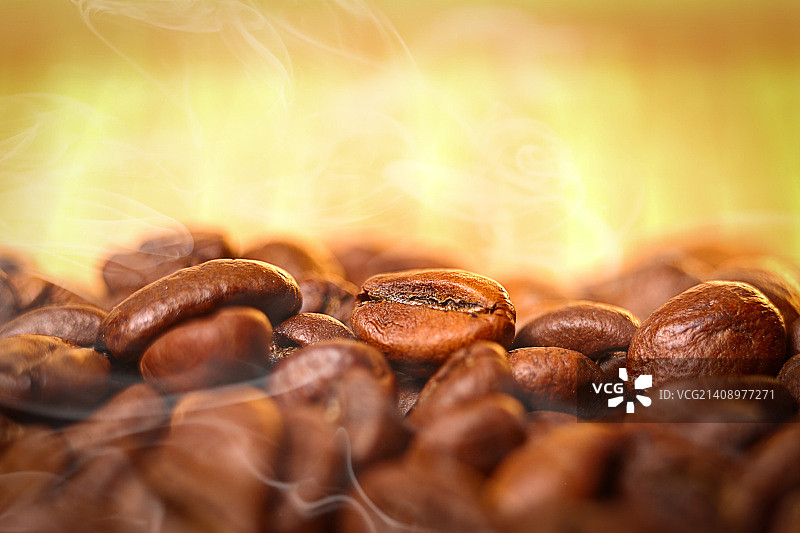 低景深咖啡豆的微距照片图片素材