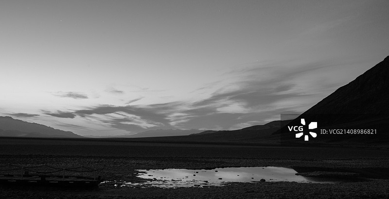 恶水盆地，黄昏图片素材