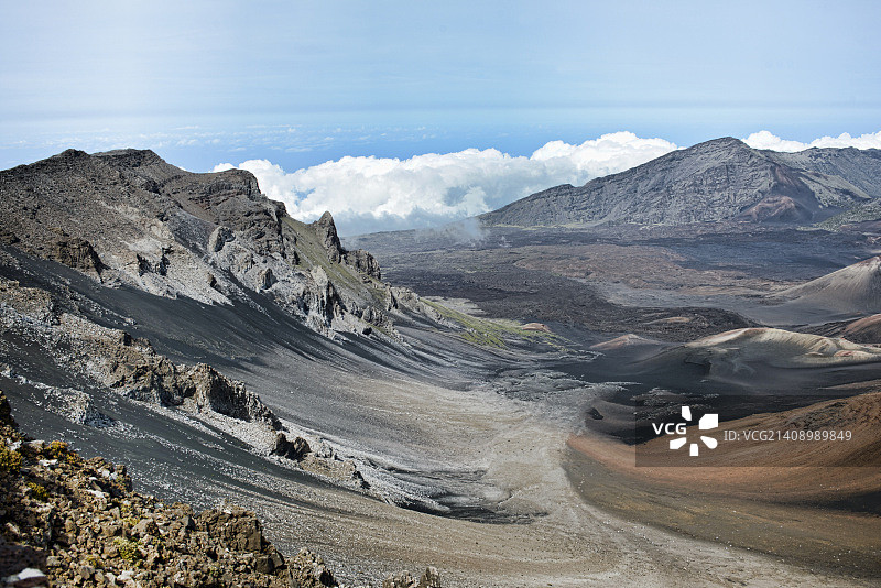 茂宜岛哈雷阿卡拉火山，夏威夷图片素材