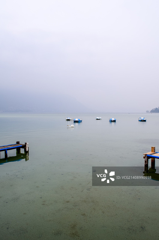 阿讷西湖风光图片素材