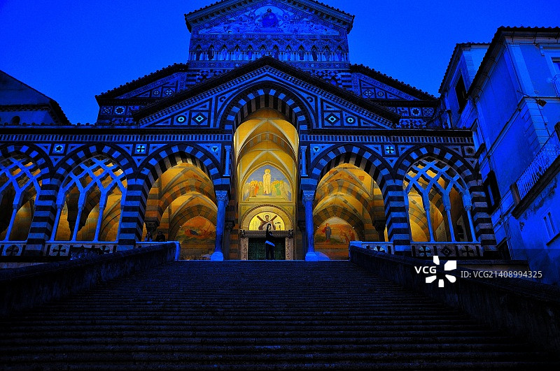 意大利阿马尔菲的教堂图片素材