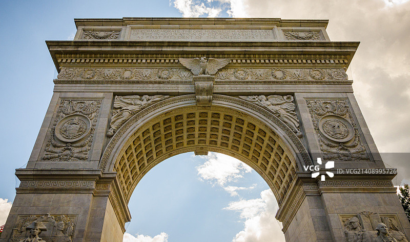 华盛顿广场拱门图片素材