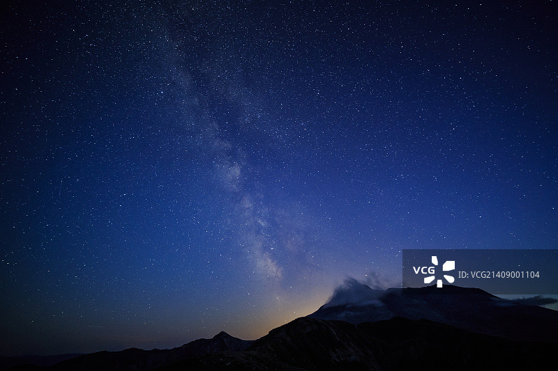 圣海伦斯山的暮色图片素材