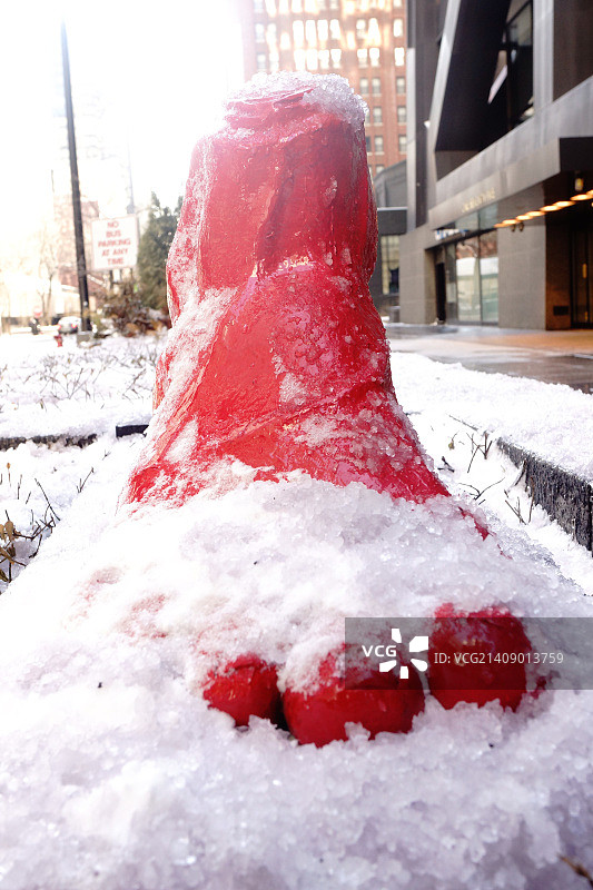 冰冻的脚图片素材