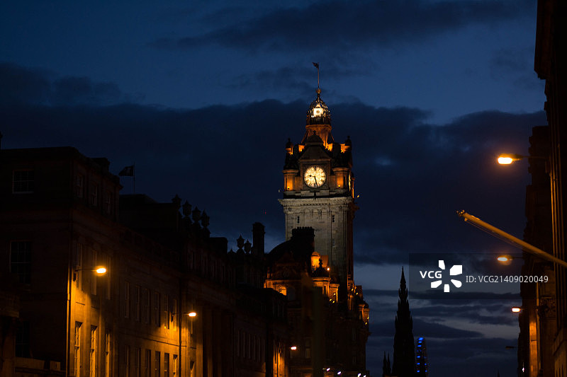苏格兰人酒店钟楼图片素材