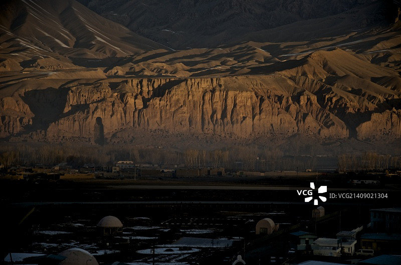 阿富汗巴米扬布达雕像图片素材