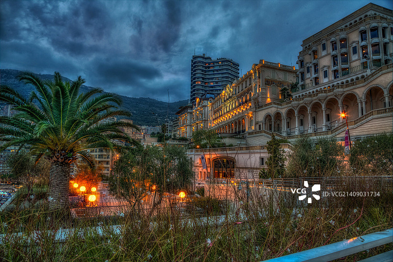 蒙特卡洛的夜晚图片素材