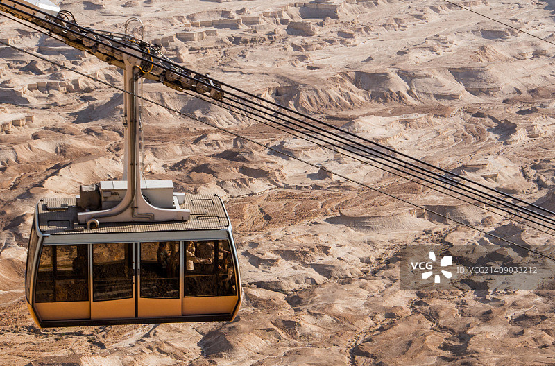 前往马萨达的缆车图片素材