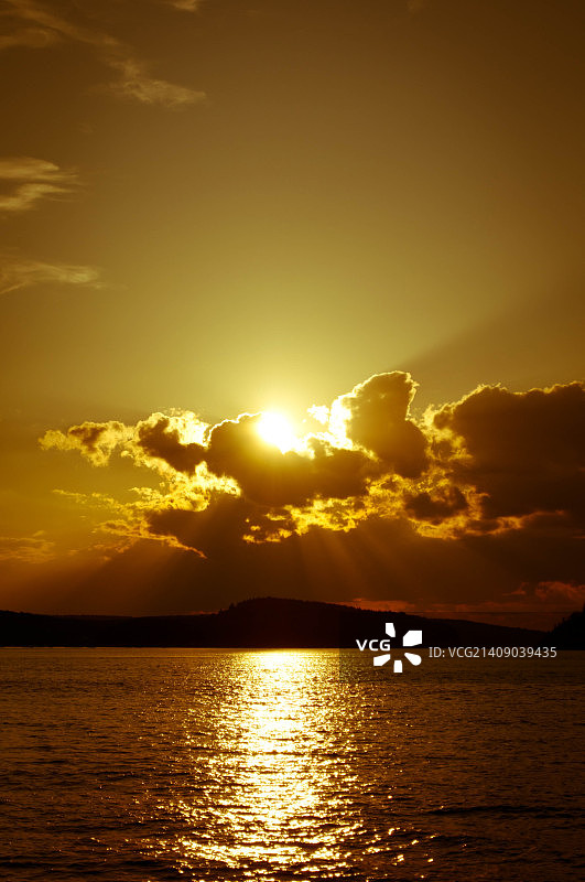 巴尔港日落图片素材