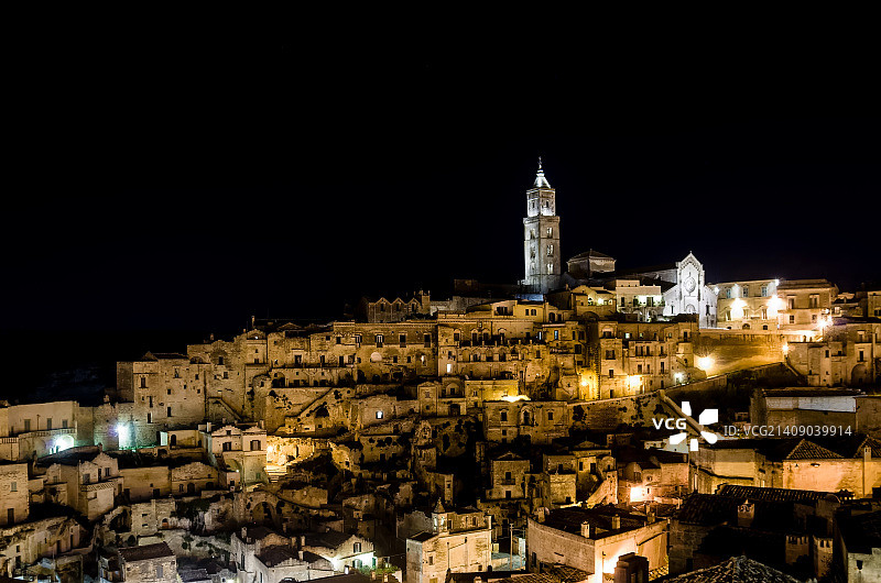 马泰拉夜景图片素材