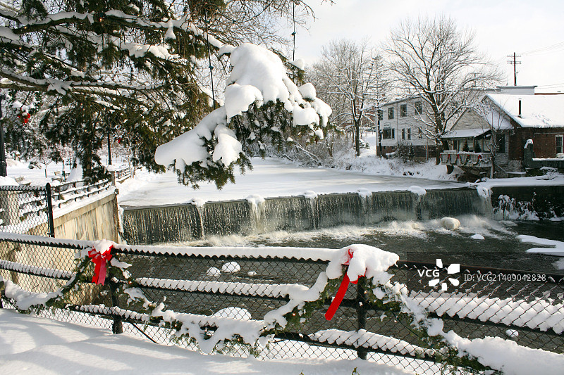 俄亥俄查格林瀑布图片素材