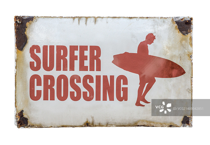 复古冲浪者路标图片素材