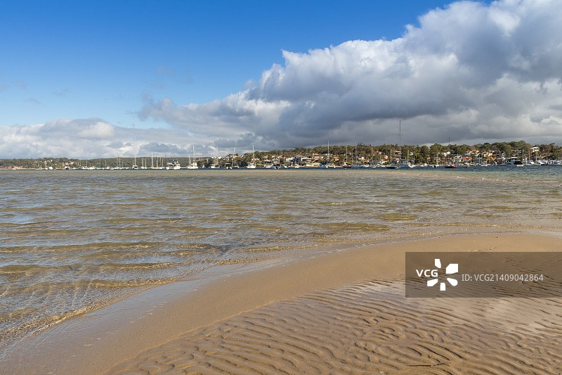 克罗努拉码头的海浪图片素材