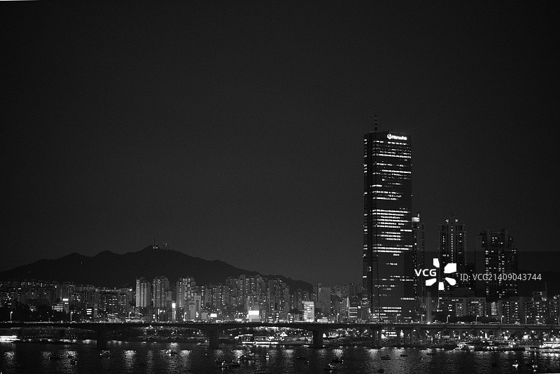 黑白之夜图片素材