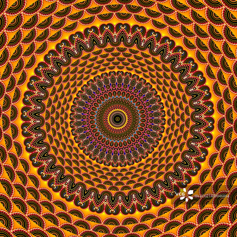 金色曼陀罗图案图片素材