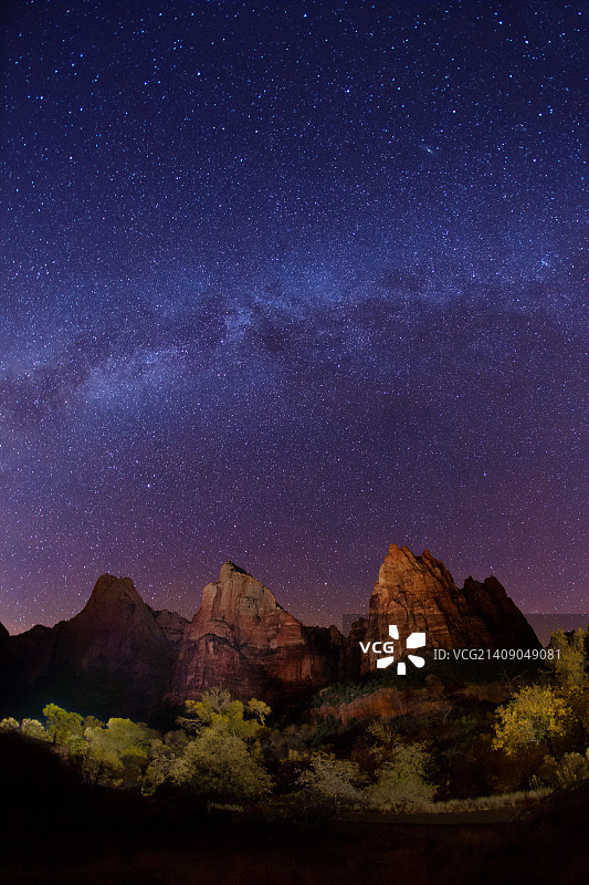 银河系-锡安国家公园图片素材