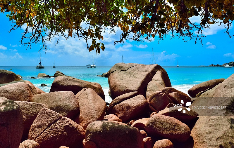 塞舌尔Anse Lasio海滩图片素材