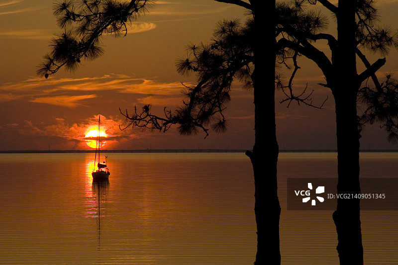 圣乔治岛风光 - 美国佛罗里达州西北狭长地带图片素材