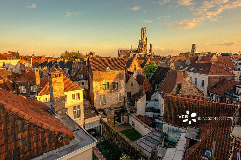 布鲁日钟楼图片素材