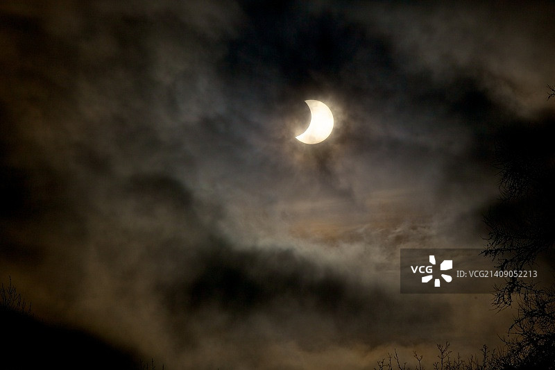 日偏食图片素材