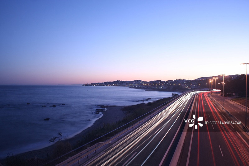 道路灯光图片素材