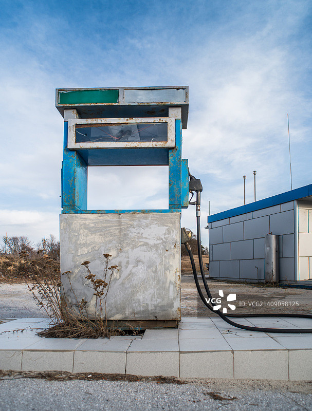 老式加油泵图片素材