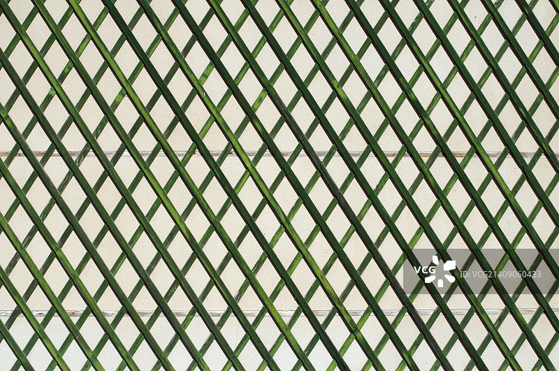 绿色木格墙图片素材