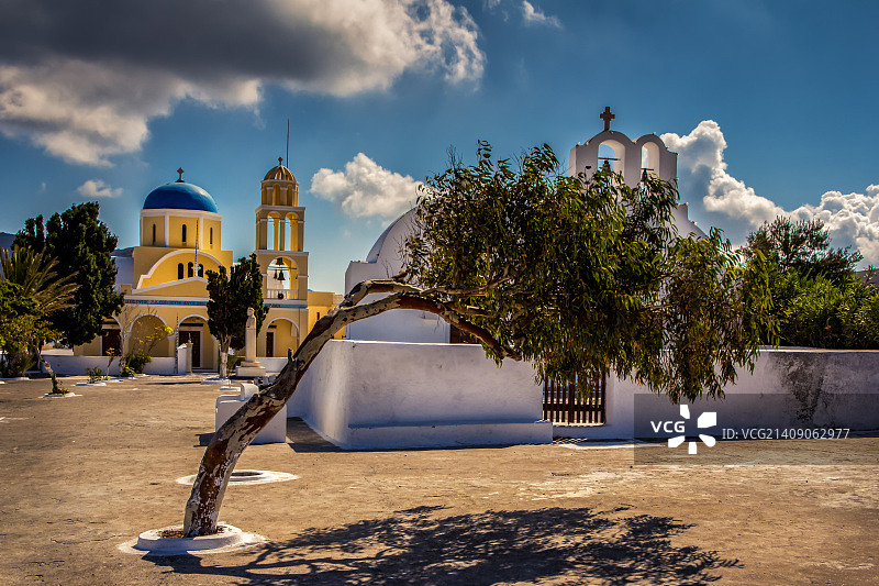 圣托里尼岛锡拉图片素材