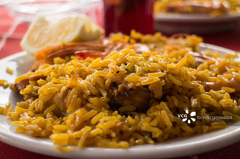 西班牙肉菜饭图片素材