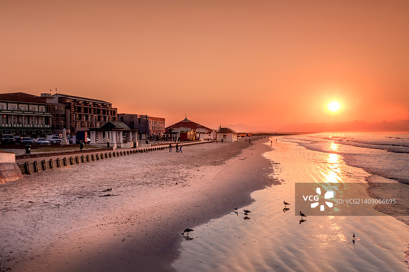 开普敦穆izenberg冲浪者角的日出图片素材