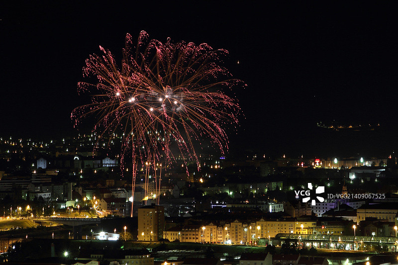 2014年马里博尔Lent节的烟花图片素材